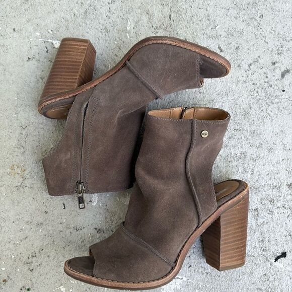 Ugg Valencia Brown peep toe - Picture 1 of 11